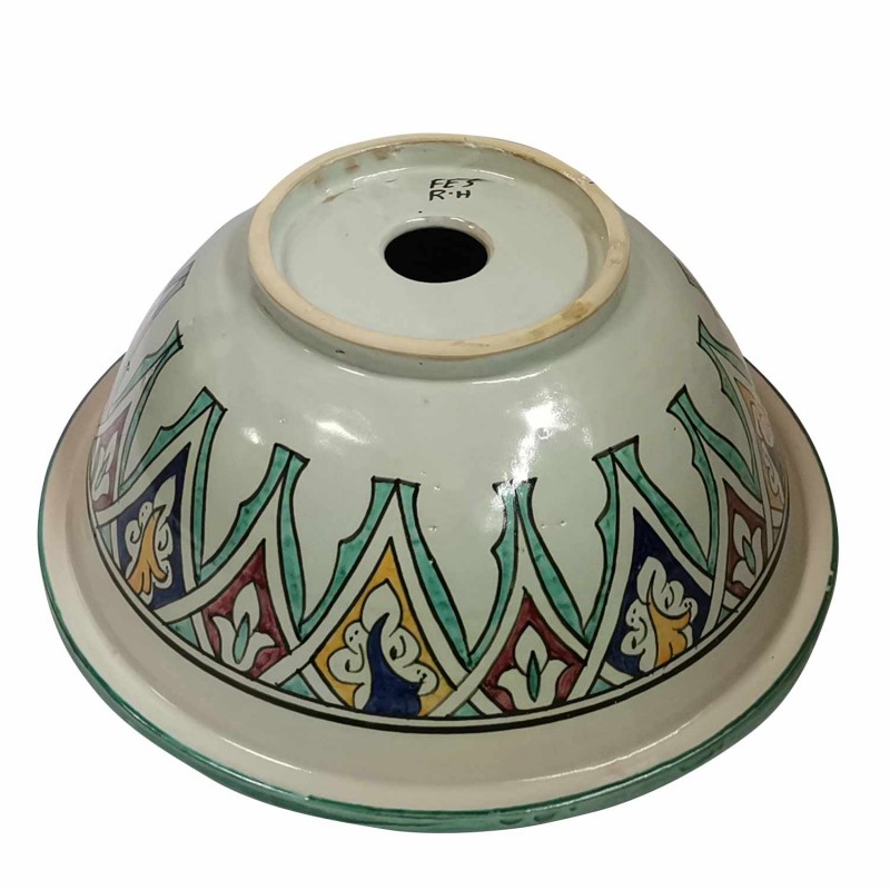 Ceramiczna umywalka orientalna FES 140, średnica 35 cm